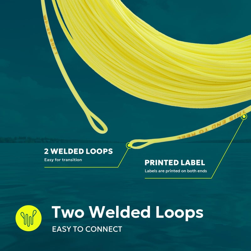 SF Fly Fishing Line with Welded Loop Weight Forward Floating Fly Line WF6F 90FT - Image 5
